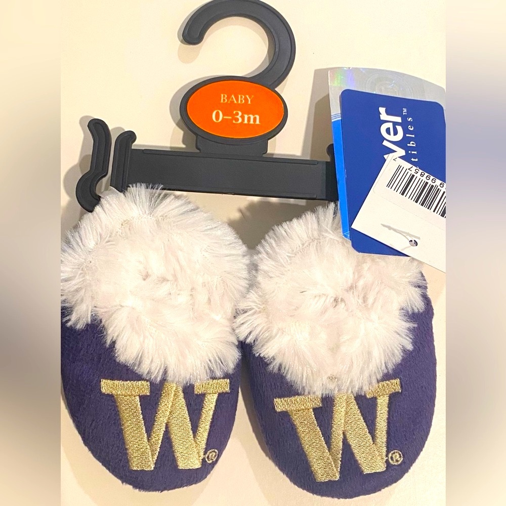NWT [Forever Collectibles] Washington Huskies Shoes Infant Baby Sz 0-3 months - Picture 2 of 7